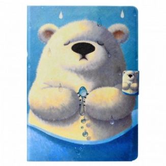 Capa De Couro Para iPad Mini 6 (2021) Urso Polar