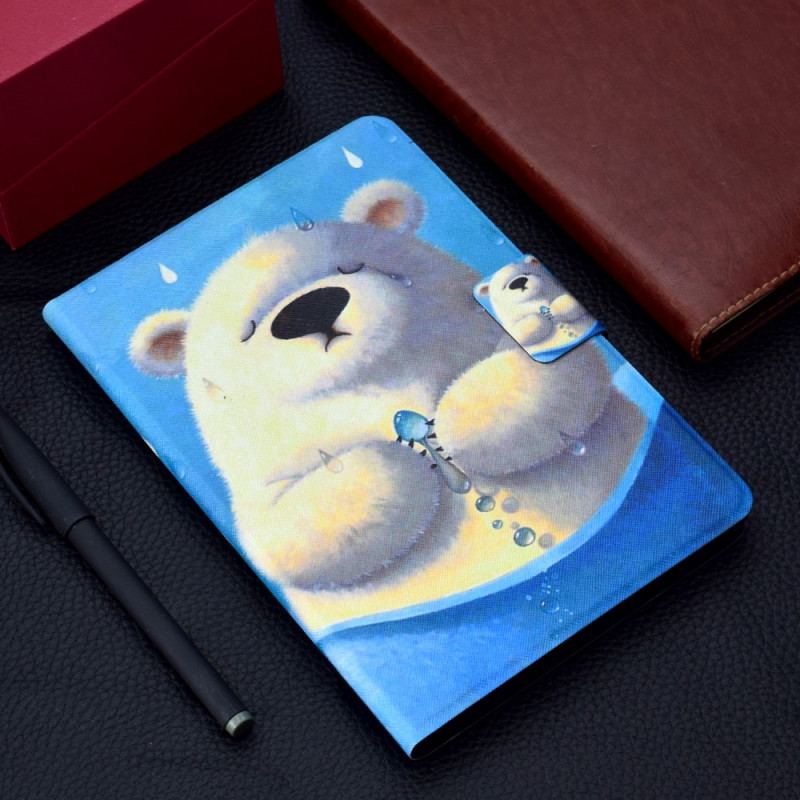 Capa De Couro Para iPad Mini 6 (2021) Urso Polar