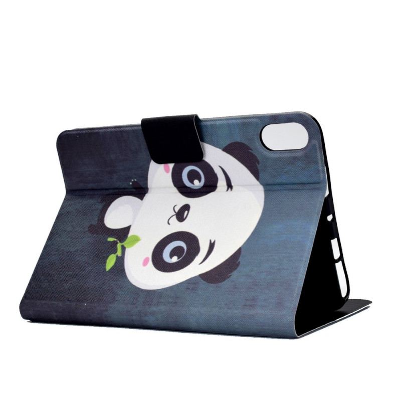 Capa Em Pele Para iPad Mini 6 (2021) Panda Fofo