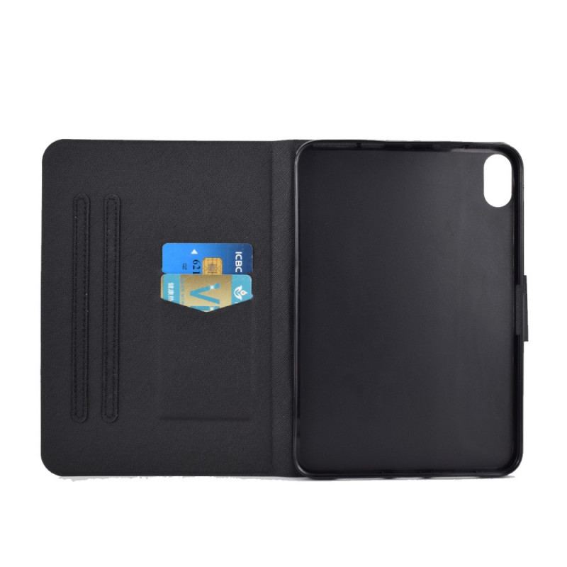 Capa Em Pele Para iPad Mini 6 (2021) Panda Fofo