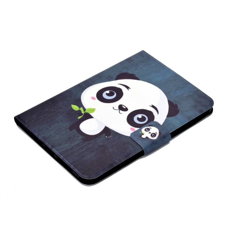 Capa Em Pele Para iPad Mini 6 (2021) Panda Fofo