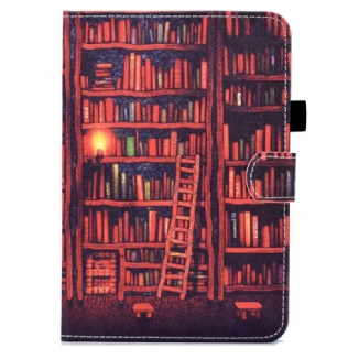 Capa Flip Para iPad Mini 6 (2021) Biblioteca