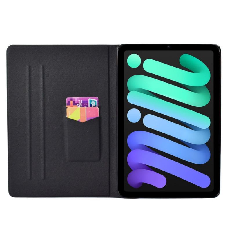 Capa Flip Para iPad Mini 6 (2021) Borboleta Requintada