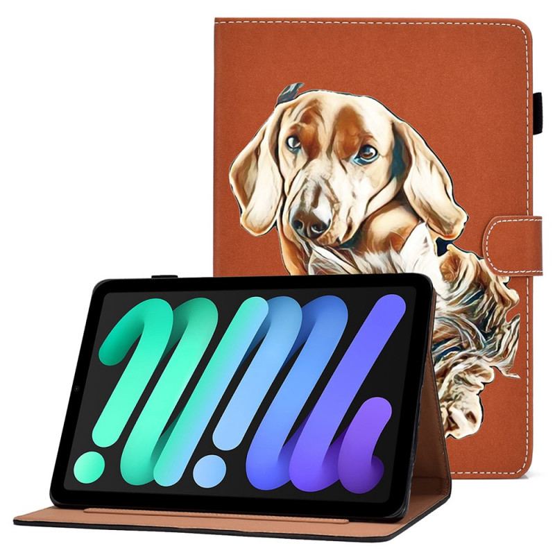 Capa Flip Para iPad Mini 6 (2021) Cão E Gato