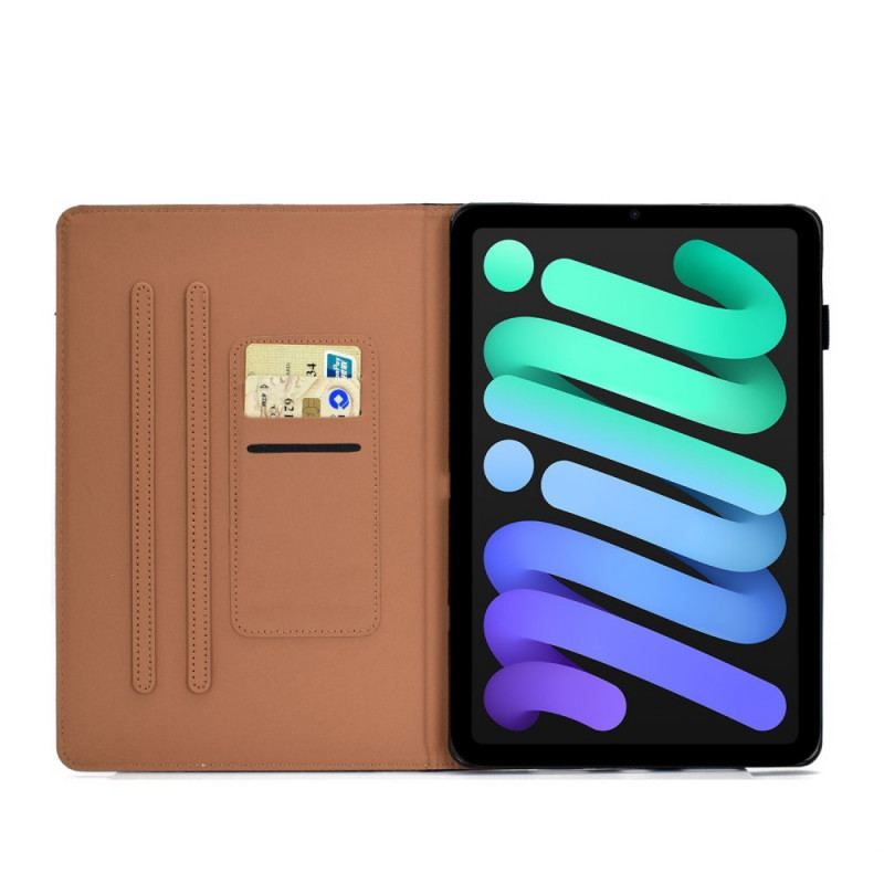 Capa Flip Para iPad Mini 6 (2021) Cão E Gato