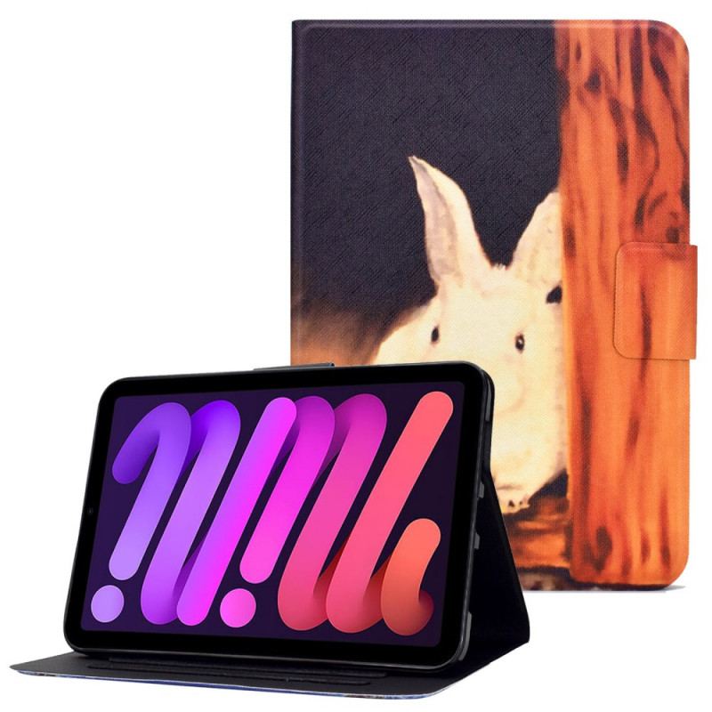 Capa Flip Para iPad Mini 6 (2021) Coelho