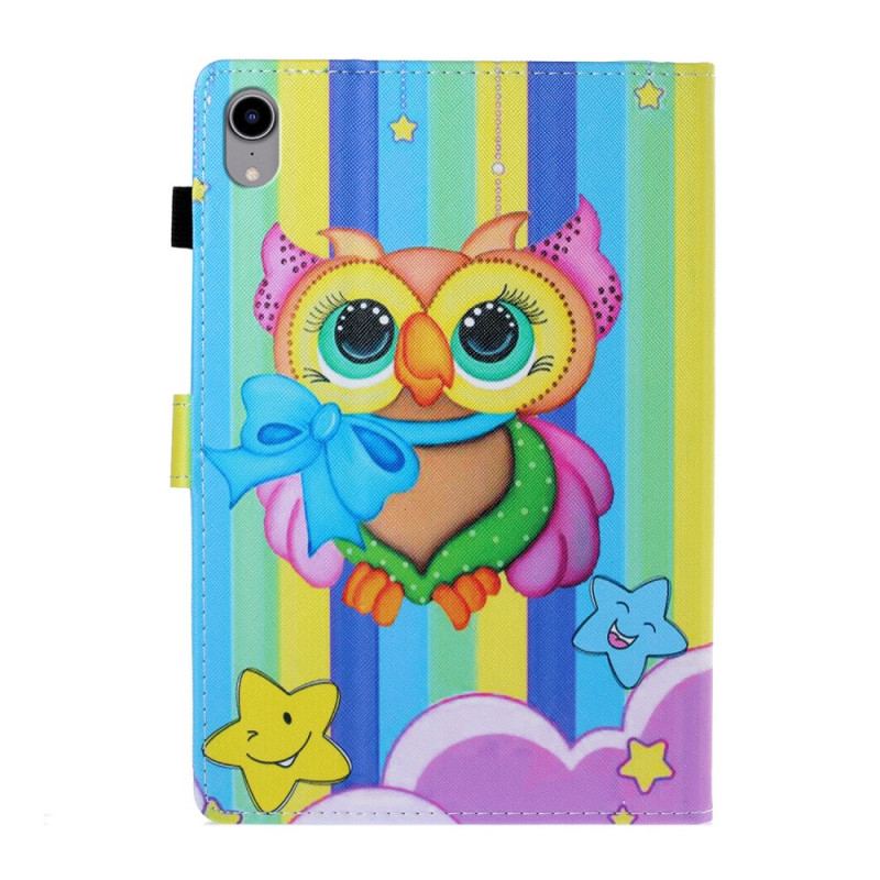 Capa Flip Para iPad Mini 6 (2021) Coruja Multicolorida