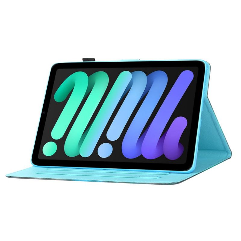 Capa Flip Para iPad Mini 6 (2021) Coruja Multicolorida