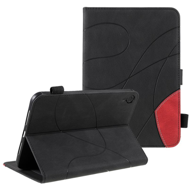 Capa Flip Para iPad Mini 6 (2021) Desenho Bicolor