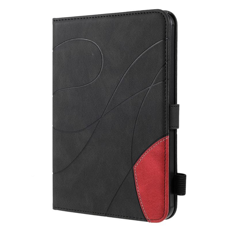 Capa Flip Para iPad Mini 6 (2021) Desenho Bicolor