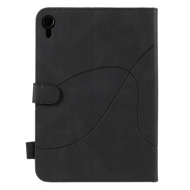 Capa Flip Para iPad Mini 6 (2021) Desenho Bicolor