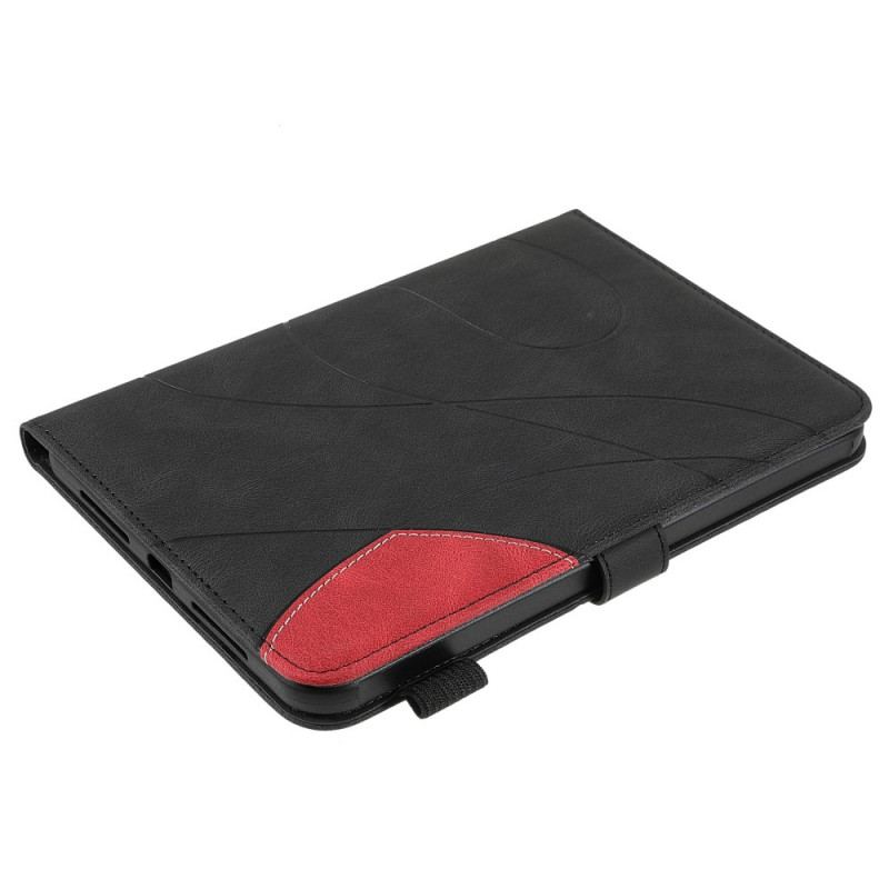 Capa Flip Para iPad Mini 6 (2021) Desenho Bicolor