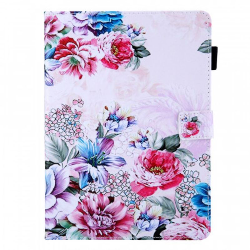 Capa Flip Para iPad Mini 6 (2021) Desenho De Flor