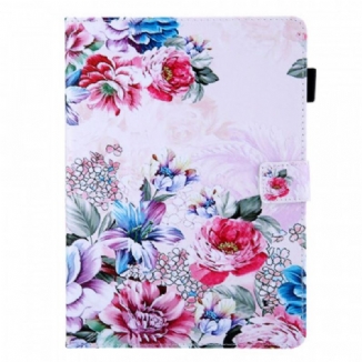 Capa Flip Para iPad Mini 6 (2021) Desenho De Flor