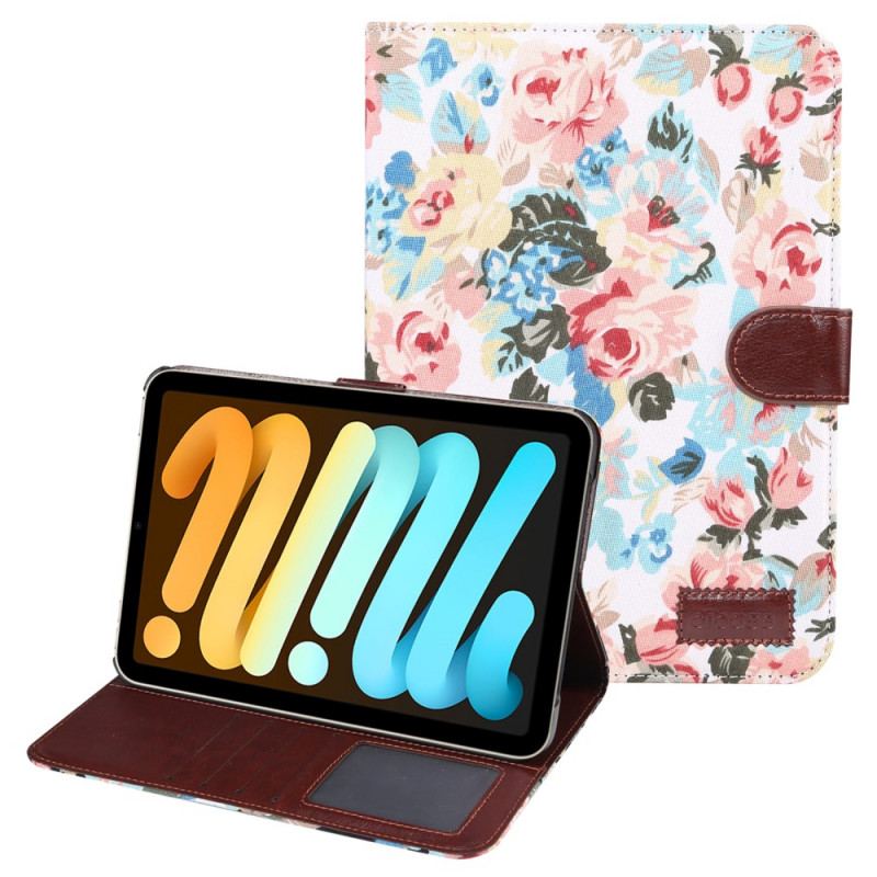 Capa Flip Para iPad Mini 6 (2021) Flores Da Liberdade