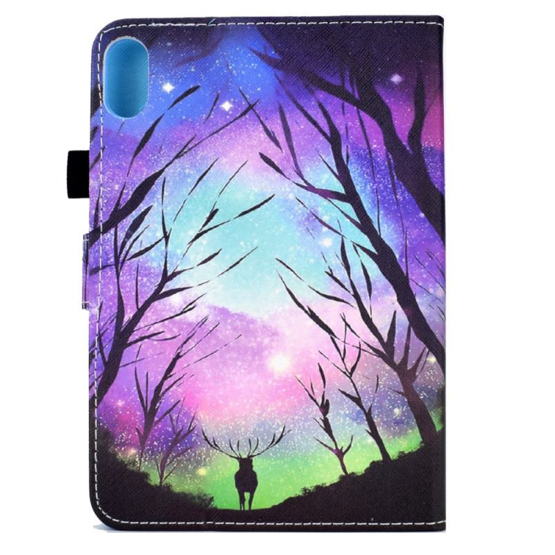 Capa Flip Para iPad Mini 6 (2021) Floresta E Cervos