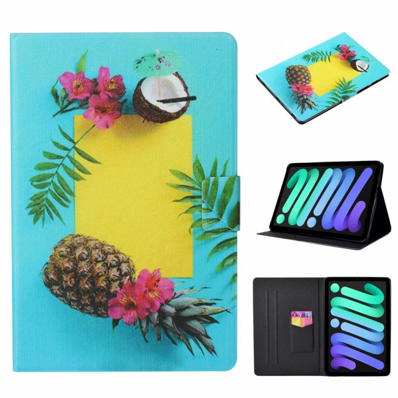 Capa Flip Para iPad Mini 6 (2021) Frutas Exóticas