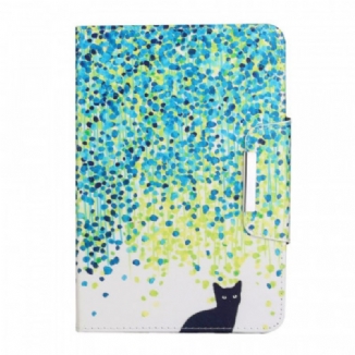 Capa Flip Para iPad Mini 6 (2021) Gato Preto