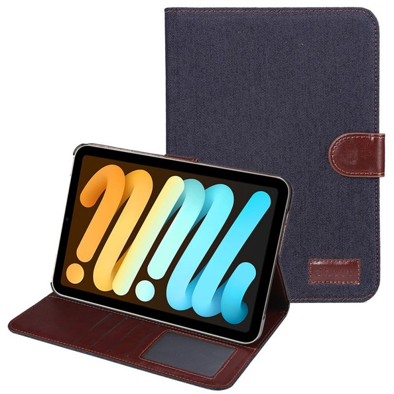 Capa Flip Para iPad Mini 6 (2021) Jeans