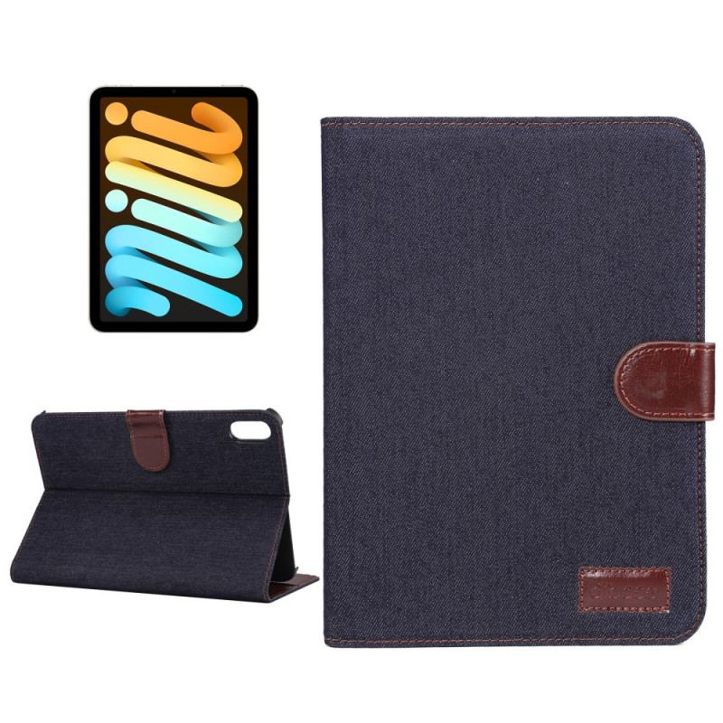 Capa Flip Para iPad Mini 6 (2021) Jeans