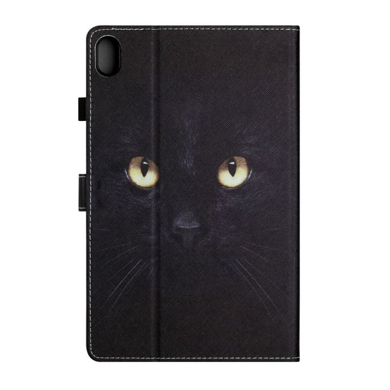 Capa Flip Para iPad Mini 6 (2021) Olhos De Gato Preto