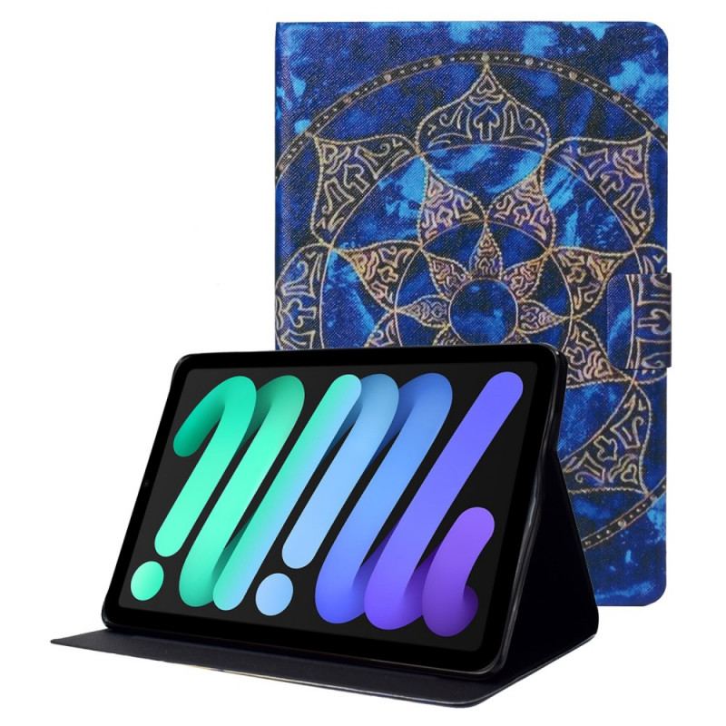 Capa Flip Para iPad Mini 6 (2021) Padrão De Mandala Ancestral