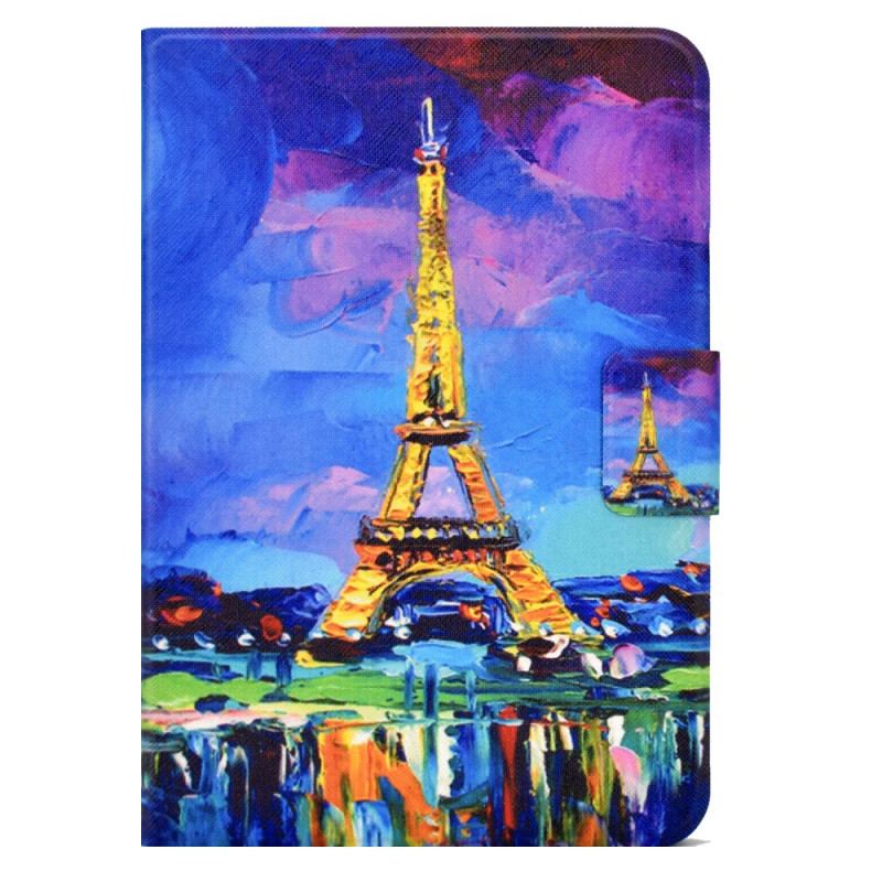 Capa Flip Para iPad Mini 6 (2021) Torre Eiffel