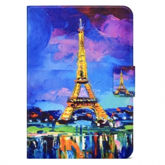 Capa Flip Para iPad Mini 6 (2021) Torre Eiffel