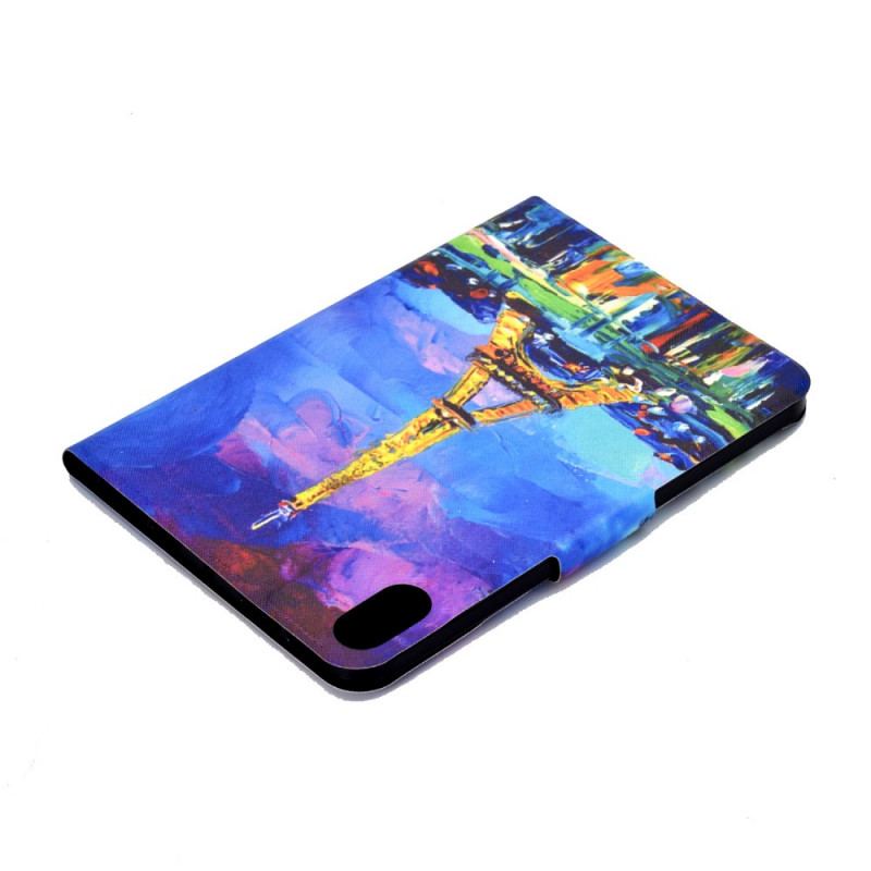 Capa Flip Para iPad Mini 6 (2021) Torre Eiffel