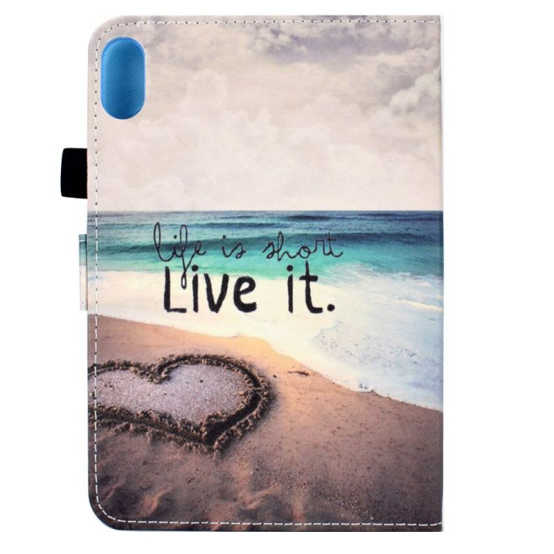 Capa Flip Para iPad Mini 6 (2021) Viva A Praia