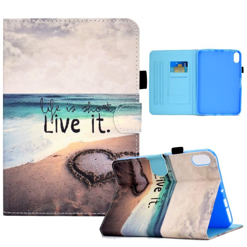 Capa Flip Para iPad Mini 6 (2021) Viva A Praia