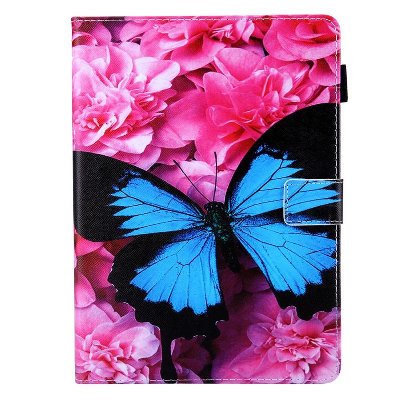 Capa Folio Para iPad Mini 6 (2021) Borboleta Floral