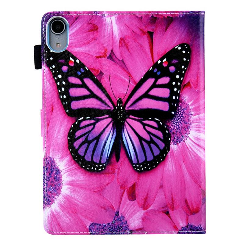 Capa Folio Para iPad Mini 6 (2021) Borboleta Floral