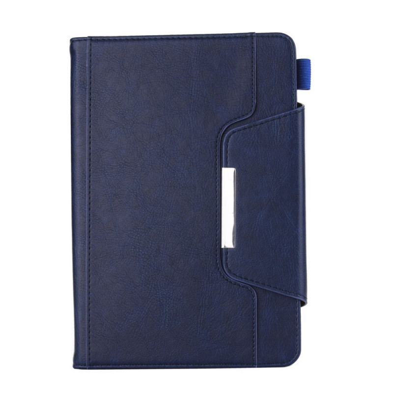 Capa Folio Para iPad Mini 6 (2021) Fecho De Prata De Couro Falso