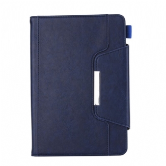 Capa Folio Para iPad Mini 6 (2021) Fecho De Prata De Couro Falso