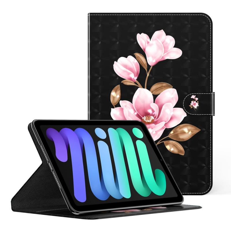 Capa Folio Para iPad Mini 6 (2021) Flores Da Árvore