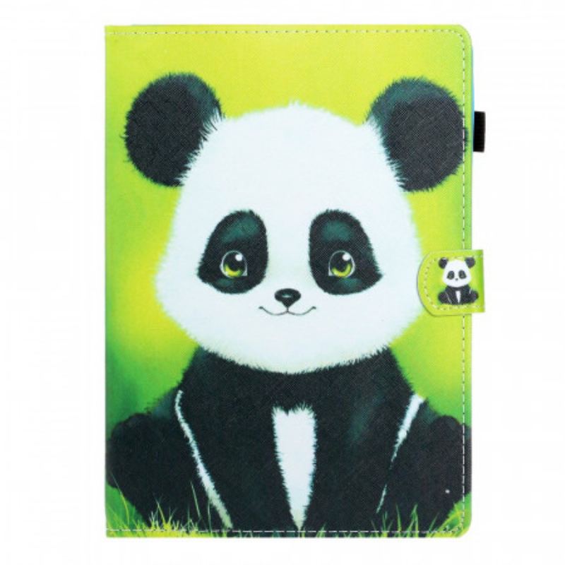 Capa Folio Para iPad Mini 6 (2021) Panda Feliz