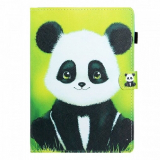 Capa Folio Para iPad Mini 6 (2021) Panda Feliz