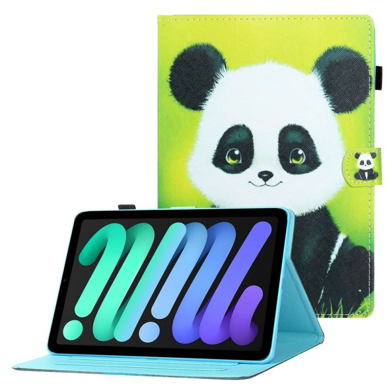 Capa Folio Para iPad Mini 6 (2021) Panda Feliz