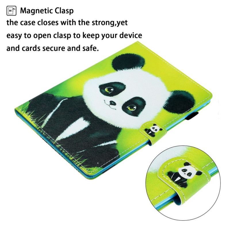 Capa Folio Para iPad Mini 6 (2021) Panda Feliz