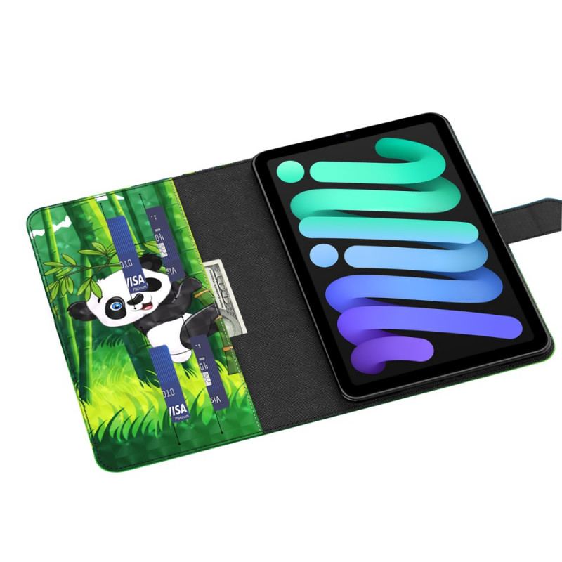 Capa Folio Para iPad Mini 6 (2021) Panda Ponto De Luz