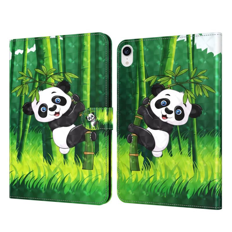 Capa Folio Para iPad Mini 6 (2021) Panda Ponto De Luz