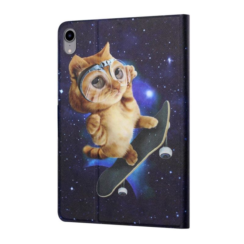 Capa Folio Para iPad Mini 6 (2021) Skate De Gato