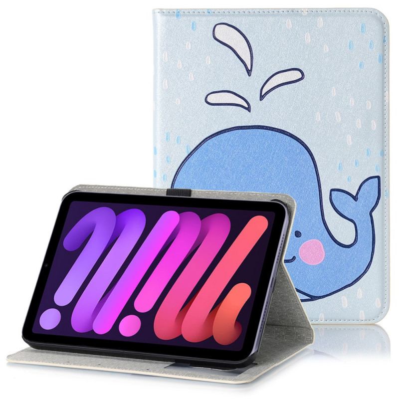 Capa Para iPad Mini 6 (2021) Baleia De Desenho Animado