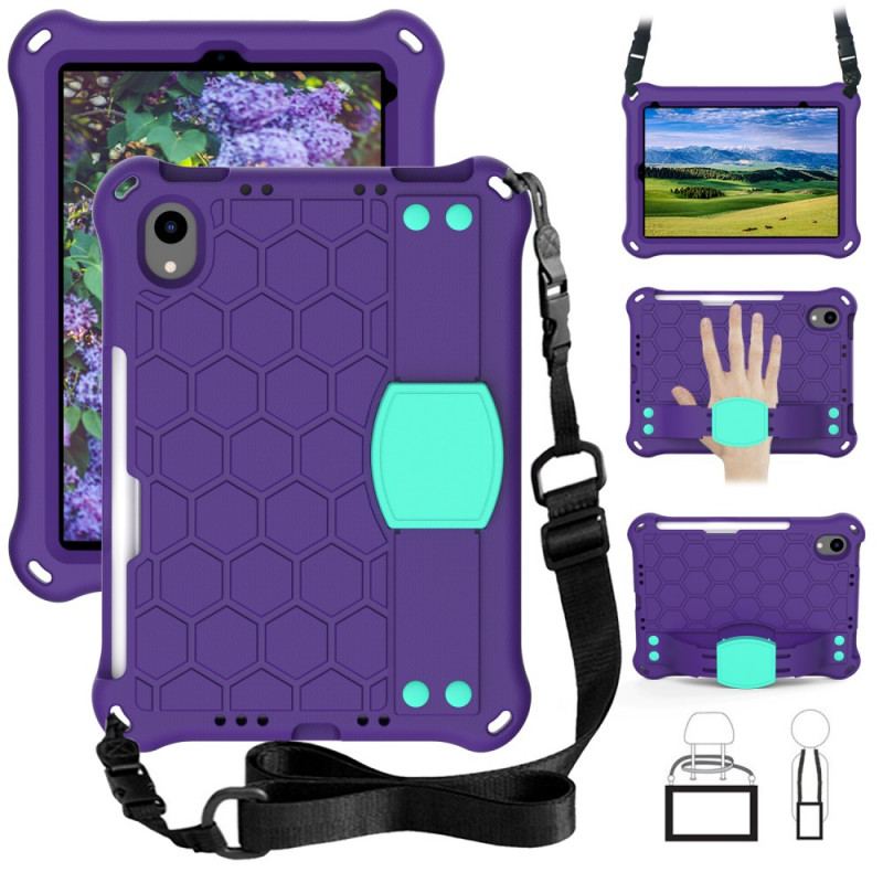 Capa Para iPad Mini 6 (2021) Eva Com Alça De Suporte E Alça De Ombro