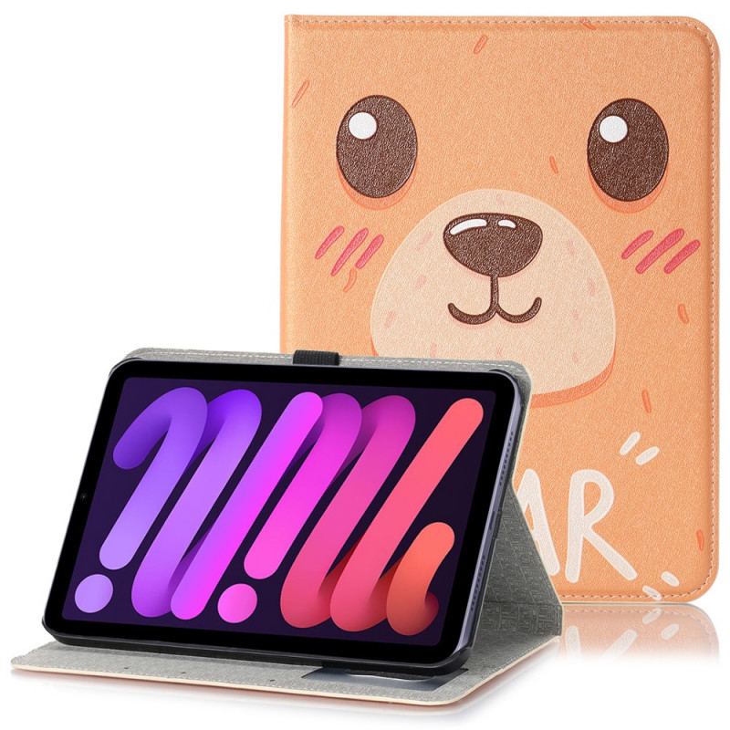 Capa Para iPad Mini 6 (2021) Urso De Desenho Animado