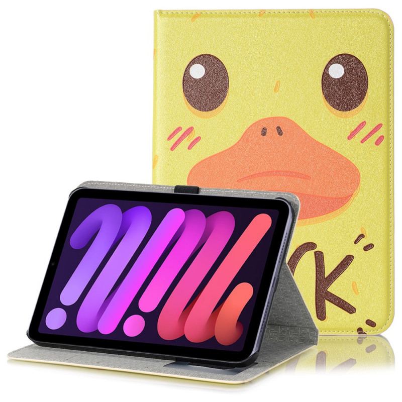 Capa Proteção Para iPad Mini 6 (2021) Pato De Desenho Animado