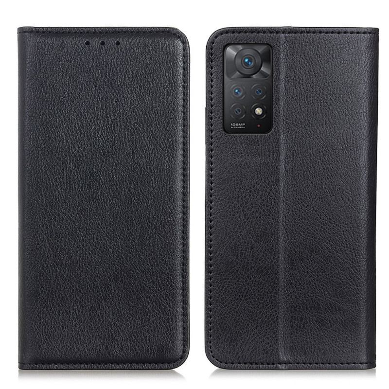 Capa De Celular Para Xiaomi Redmi Note 11 Pro / 11 Pro 5G Flip Couro Rachado De Lichia