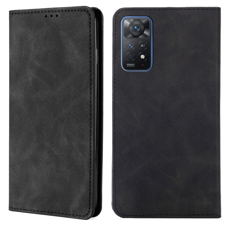 Capa De Celular Para Xiaomi Redmi Note 11 Pro / 11 Pro 5G Flip Design De Toque De Pele