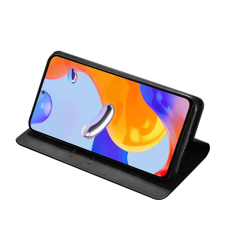 Capa De Celular Para Xiaomi Redmi Note 11 Pro / 11 Pro 5G Flip Design De Toque De Pele